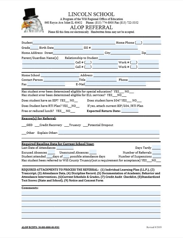ALOP Referral Form
